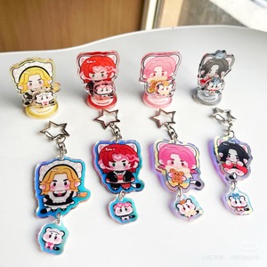 Vente en gros de porte-clés en acrylique double face personnalisés avec votre propre logo <span class=keywords><strong>Bt21</strong></span> Kpop - Product Image 5