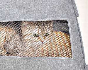 耐久性のあるポータブルペットテント通気性メッシュ猫の巣折りたたみペット犬小屋 - Product Image 4