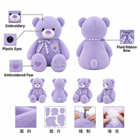 Ours en peluche personnalisés, production OEM basée sur votre conception, figurines de mascotte, avec une quantité minimale de commande.