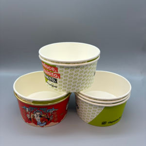 Envases de Alimentos Redondos Desechables de 750 ml con Diseño Personalizado, Tazón de Papel para Pollo Frito, Envase de Papel para Alimentos - Product Image 5