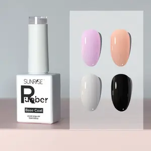 Hot Selling Großhandel Private Label 2 in 1 Nagel Gel Polish Bestseller Gummi Basis farbe 20232022 Beige