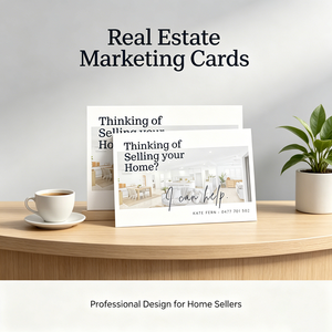Cartoline Personalizzate a Colori per Agenti Immobiliari, Design Minimalista per Interni Domestici - Product Image 2