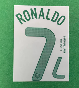 Livraison Gratuite – Nouveau Patch de Football Rétro 2012 <span class=keywords><strong>RONALDO</strong></span> <span class=keywords><strong>FIGO</strong></span> NANI – Matériaux Flocage et Impression Thermocollante pour Maillot de Domicile - Product Image 1