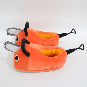 Pochita Plush <span class=keywords><strong>Chainsaw</strong></span> Dog <span class=keywords><strong>Demon</strong></span> Slippers Warm Anime Cotton Slippers for Men and Women for Autumn Winter - Product Image 1