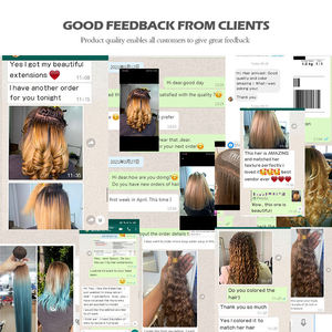 ต่อผ<span class=keywords><strong>ม</strong></span>แบบคลิปหนีบไร้รอยต่อ เกรด 12A ผมแท้แบบ Double Drawn Remy ลอนลึก คุณภาพระดับซาลอน หลายสี ขนาด 18-30 นิ้ว - Product Image 4