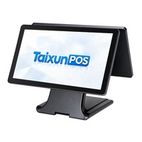 Nouveau Système POS Android Windows 2026 Compatible avec Écran Tactile 15 Pouces – Moniteur Tactile Durable pour Supermarchés et Restaurants