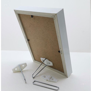 Photo Frame Stand Stainless Steel Rectangle Tabletop Support Vertical Display <b>Bracket</b> <b>Plastic</b> Base Holder - Product Image 1