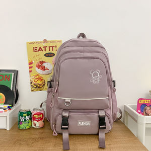 Sac à dos Simple polyvalent grande capacité sac à dos de voyage <span class=keywords><strong>cartable</strong></span> pour fille et homme une pièce livraison directe 042 - Product Image 4