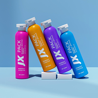 Bouteilles de shampoing en plastique vides, biodégradables, personnalisées, uniques, jaunes et vertes, vente en gros