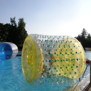 수영장 호수 Inflatables 물 게임을위한 다채로운 물 놀이 재미있는 풍선 휠 롤러