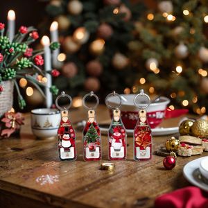 Porte-clés décapsuleur en métal pour Noël, vente en gros en ligne, souvenir, décoration d'intérieur, cadeaux - Product Image 4