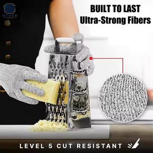 Factory Wholesale HPPE <strong>Garden</strong> Worker Cut Resistant Level 5 Anti-Slip Breathable Food Grade Safety Work <strong>Gloves</strong> - Product Image 4