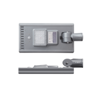 Lampadaire solaire tout-en-un à LED 60W IP65 Corps de lampe en alliage d'aluminium Alimentation CC pour l'éclairage routier