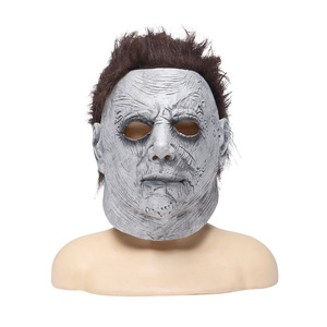 <span class=keywords><strong>Masque</strong></span> <span class=keywords><strong>de</strong></span> fête effrayant Moonlight Panic pour Halloween, <span class=keywords><strong>masque</strong></span> <span class=keywords><strong>de</strong></span> costume en latex Michael Myers avec cheveux longs - Product Image 5