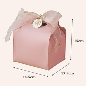 Bolsa de regalo de dulces de boda de cuero PU de fábrica YY, bolso de fiesta de cumpleaños, caja de favores, decoración, regalos de matrimonio románticos - Product Image 6