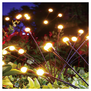 Lumière de voie solaire extérieure feu d'artifice étanche 6/8/10 têtes led lumière de jardin solaire alimentée par luciole lampe Starburst lumière solaire - Product Image 1