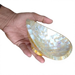 <b>Mother</b> of Pearl Inlay Bamboo Bowl Handmade Serving Bowl for Chocolate Fruit Gifting - Product Image 2