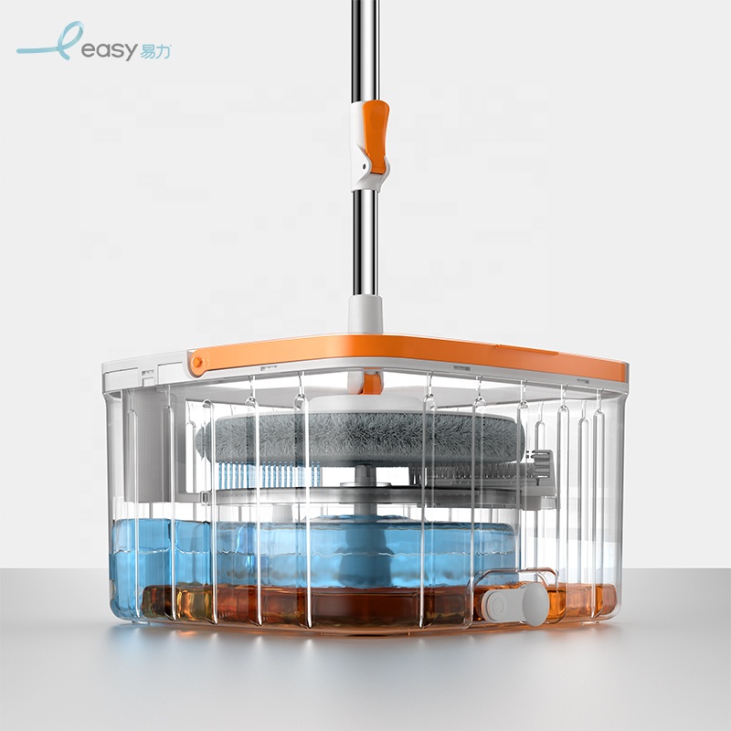 Заводская OEM микрофибра 360, моющаяся круглая швабра, ведро для очистки пола