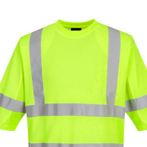 Camiseta de Seguridad de Alta Visibilidad, Secado Rápido, Reflectante, 100% Poliéster, Certificación ANSI/ISEA 107 Clase 2/3, Ropa de Trabajo para Hombre - Product Image 4