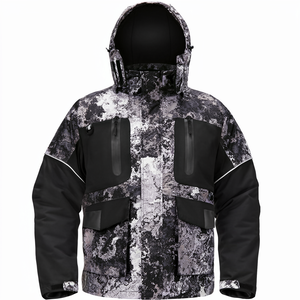 Camiseta de Pesca para Hombre, Talla Grande, Ligera, de Secado Rápido, Impermeable, Transpirable, con Protección Solar UPF 50+, Estampado de Camuflaje, Poliéster/Spandex - Product Image 1