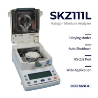Analyseur d'humidité halogène SKZ111L-5, test rapide en 1-6 min, plage 0,00-100 %, 3 modes de séchage, pour charbon, engrais, médicaments, bois, minerai
