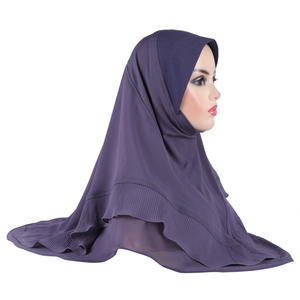 Vente de gros Hijabs instantanés pour femmes, Offre Spéciale filles, adultes, Hijabs multicolores respirants, Hijabs instantanés pour femmes musulmanes - Product Image 2