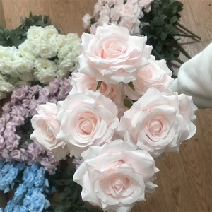 Décoration <span class=keywords><strong>de</strong></span> mariage artificielle <span class=keywords><strong>de</strong></span> haute qualité C-1497, plusieurs couleurs, roses en soie blanche, bouquets <span class=keywords><strong>de</strong></span> fleurs, toile <span class=keywords><strong>de</strong></span> fond - Product Image 4
