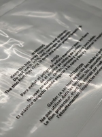 Sacs en polyéthylène transparents à fermeture autocollante avec logo personnalisé et avertissement de suffocation, enveloppes en polyéthylène transparentes pour vêtements, chaussettes, sous-vêtements