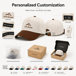 Custom 5-Panel Breathable <b>Waterproof</b> Canvas Baseball Cap Adjustable Snapback Unisex 100% Cotton Sports Casual <b>Hat</b> Multi-Color - Product Image 5