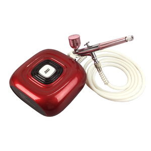 Ensemble d'aérographes portables avec mini pompe à air à vitesse réglable pour travaux artistiques, alimentation par gravité, double action, alimenté par USB - Product Image 4