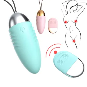 Kegel Exerciser 10cm Wireless Jump Egg Vibrator Egg Controle Remoto Massager Corporal para Mulheres Adult Sex Toy Sex Product lover games