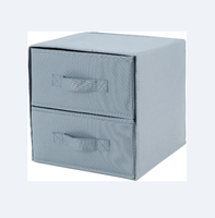 2 paquets de cubes de rangement en tissu avec poignée, bacs de rangement pliables en cube pour étagères, boîtes de rangement pour organiser les bacs de placard
