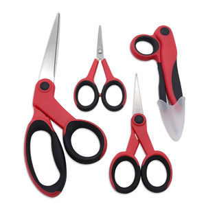 Tailor Scissors <b>Set</b> Stainless Steel 4 Piece Multi Purpose Office Thread Shears With Rubber Handles For <b>Sewing</b> And Crafting - Product Image 1