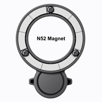 Support magnétique pour téléphone de voiture compatible iPhone 17 et Android, support magnétique N52, nouveau produit, support portable multifonctionnel