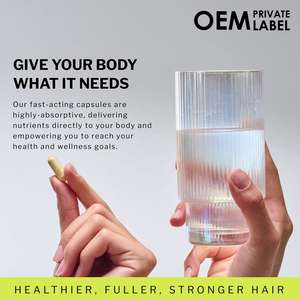 Vitaminas para la Caída del Cabello, <span class=keywords><strong>Bloqueador</strong></span> de DHT, Complejo de 800 mg, Saw Palmetto, Biotina, Hierro, Zinc, Antioxidante, Apoyo para la Salud del Cabello, Marca Privada para Adultos - Product Image 4