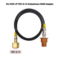 Kit de Tuyau Adaptateur de Recharge Externe CO2 SODA Maker Terra DUO Art Gaia 150CM pour Sodastream W21.8 CGA320