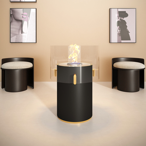 Chimenea de <span class=keywords><strong>Bioetanol</strong></span> Esférica de Lujo, Chimenea de Acero Inoxidable con Llama Real para Decoración de Sala de Estar, Hotel o Villa - Product Image 2