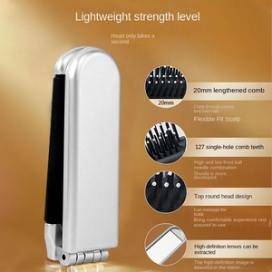 Luxury Portable Foldable Hair Massage <strong>Comb</strong> Ins Style Small Size Air Cushion Non-Removable <strong>Mirror</strong> Integrated Handle Home - Product Image 2