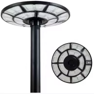 Lampes solaires LED rondes en alliage d'aluminium UFO, étanches IP65, 200W, certifiées ETL, pour jardin et route