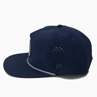 YUEXIN Topi Olahraga Pria dan Wanita, Topi Snapback Berlubang Laser 5 Panel Performa Tahan Air Kustom untuk Pria dan Wanita