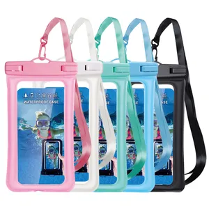 Water Proof Phone Pouch Ip68 Floating Inflatable Tpu Transparent Waterproof Mobile Phone Bag