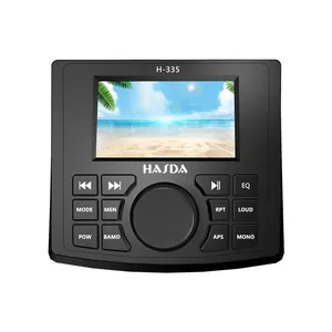 Receptor de mídia digital, novo, 3 polegadas, produtos à prova d' água, marinho, in-dash, com bt mp5 player para utv/atv atv