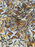 Tissu brodé 3D multicolore à broderie lourde pour robes, vêtements et artisanat DIY
