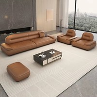 Canapé en cuir durable au design moderne pour salon, bureau à domicile et usage hospitalier - Mobilier commercial