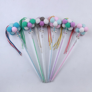 Vente directe usine : Jouet populaire pour chat avec pompon féerique, clochette pour chat, grand pompon, jouet interactif pour animaux de compagnie. - Product Image 1