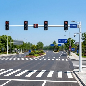 Poteau de signalisation routière solaire portable sur remorque avec caméra CCTV et panneau d'affichage à messages variables LED - Product Image 5
