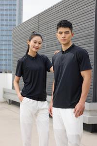 Chemise de golf antimicrobienne pour homme, respirante, tissée, à manches courtes, imprimée, motif uni, séchage rapide 5A, coton mercerisé - Product Image 4