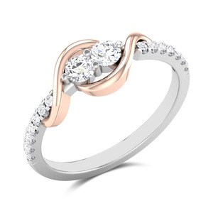 Anello Minimalista Avvolgente per Donna, Gioielli di Moda Scintillanti all'Ingrosso - Product Image 1