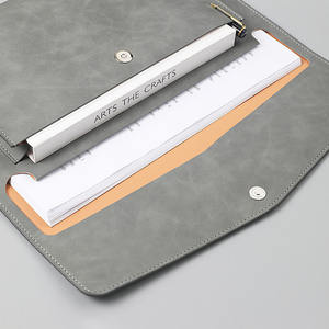 Maletín de Cuero con Logotipo Personalizado, <span class=keywords><strong>Carpeta</strong></span> de Sobres, Bolsa para Documentos, <span class=keywords><strong>Carpeta</strong></span> de Negocios de Cuero PU con Correa de Mano Extraíble - Product Image 3