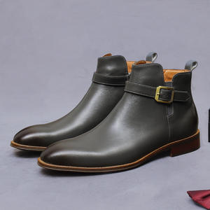 Botas Impermeables de Invierno para Hombre, Estilo Británico, con Aumento de Altura de 4 cm, Punta Redonda, Suela Gruesa, con Cordones, Antideslizantes - Product Image 6